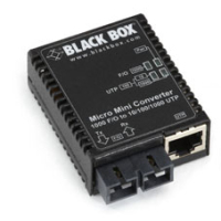 Black Box LMC4002A netwerk media converter 1000 Mbit/s 850 nm Multimode Zwart