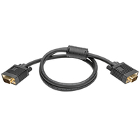 Tripp Lite P502-003 Cable Coaxial VGA de Alta Resolución RGB (HD15 M/M), 0.91 m [3 pies]