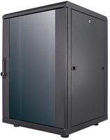Intellinet Network Cabinet, Free Standing (Standard), 16U, Usable Depth 123 to 373mm/Width 503mm, Black, Assembled, Max 1500kg, Server Rack, IP20 rated, 19", Steel, Multi-Point ...