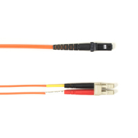 Black Box FOCMR62-010M-LCMT-OR száloptikás kábel 10 M LC MT-RJ OM1 Többszínű, Narancssárga
