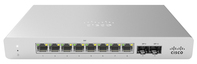 Cisco Meraki MS120-8LP Géré L2 Gigabit Ethernet (10/100/1000) Connexion Ethernet, supportant l'alimentation via ce port (PoE) Gris