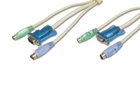 Digitus 5m KVM Cable cable para video, teclado y ratón (kvm) Beige