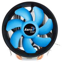 Aerocool VERKHO3PLUS Computerkühlsystem Prozessor Kühler 12 cm Aluminium, Schwarz, Blau