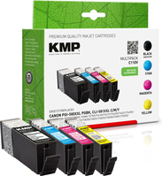 KMP 1576,0205 cartucho de tinta 4 pieza(s) Compatible Extra (Súper) alto rendimiento Negro, Cian, Magenta, Amarillo