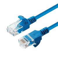 Microconnect V-UTP6A01B-SLIM Netzwerkkabel Blau 1 m Cat6a U/UTP (UTP)