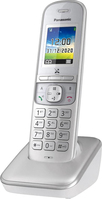 Panasonic KX-TGH710 Teléfono DECT Perlado, Plata Identificador de llamadas