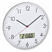 TFA-Dostmann 60.3048.02 wall/table clock Mur Digital clock Rond Blanc