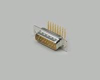 BKL Electronic 10120258 Drahtverbinder D-Sub PCB type 90° 9-pin Silber