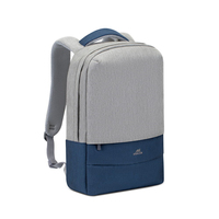 Rivacase 7562 GREY/DARK BLUE torba na laptop 39,6 cm (15.6") Plecak Niebieski, Szary