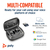 POLY Voyager Free 60 UC M Carbon Black Earbuds +BT700 USB-A Adapter +Basic Charge Case