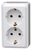 Kopp 102502002 socket-outlet Type F White