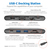 Tripp Lite U442-DOCK3-B USB-C Dock – 4K HDMI, VGA, USB 3.x (5 Gbps), USB-A/C-Nabe, Gigabit Ethernet, Speicherkartensteckplätze, 100 W PD-Aufladung