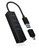 ICY BOX IB-HUB1419-LAN USB 3.2 Gen 1 (3.1 Gen 1) Type-A Zwart