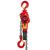 Hebelzug RED Premium, Tragl. 0,75t, Hubhöhe 3,0m, Kettenfreilaufschaltung, mit Überlastschutz, Rot