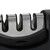 Relaxdays Messerschleifer 3 Stufen, manueller Messerschärfer, Grob- & Feinschliff, Keramik- & Stahlmesser, schwarz