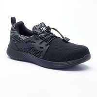 SF99 Newark Steel Toe/midsole Safety Trainers S1P SRC Black - Size EIGHT
