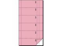 bonboekje Sigel zelfdoorschrijvend 10,5x20cm 360 nrs roze