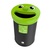 Novelty Smiley Face Recycling Bin - 62 Litre - Grey Lid with Aluminium Cans Label