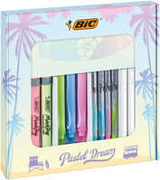 Schreibwaren-Set BIC® Pastel Dream Kit, 16-teilig