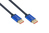 DisplayPort 1.4 SmartFLEX Kabel, 8K UHD-2 / 4K UHD, Aluminiumgehäuse, CU, dunkelblau, 0,5m, Good Con