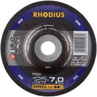 Rhodius 200213 RS2 Nagyolótárcsa, hajlított Ø 125 mm Furat átmérő 22.23 mm Acél 1 db