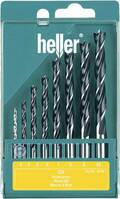 Heller 205241 Fa spirál fúró készlet 8 részes 3 mm, 4 mm, 5 mm, 6 mm, 7 mm, 8 mm, 9 mm, 10 mm Hengeres befogószár 1 készlet