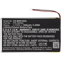 Battery 5.55Wh Li-Pol 3.7V 1500mAh Black for Barnes & Noble Tablet 5.55Wh Li-Pol 3.7V 1500mAh Black for Barnes & Noble Tablet Tablet Spare Parts