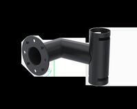 SCO Kiosk Peripheral arm portrait -BLACK- Kiosk Systems
