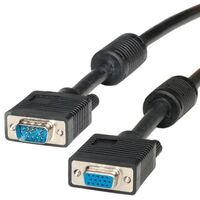 Hq Vga Cable With Ferrite, , Hd15 M - Hd15 F 2 M ,