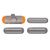 Side Buttons (4pcs/set) - Space for Apple iPad 6 (2018) TABX-IPAD6-17, Button set, Apple, 6th Gen 9.7-inch (2018), Grey, 1 pc(s), 200 g Tablet Spare Parts