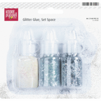 Glitterfarbe Glue Set 3x30ml Space