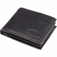 Geldbörse Viva 11x9,5x2cm Leder schwarz