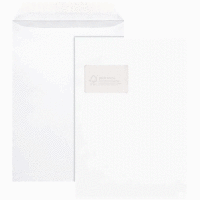 Versandtaschen C4 mit Fenster 100g/qm selbstklebend weiß VE=100 Stück