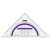 Geometrie-Dreieck 16cm Griff purple