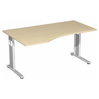 Schreibtisch Geramöbel C Fuß Flex S-618306 (BUCHE)