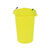DUSTBIN WITH CLIP ON LID YELLOW 90L