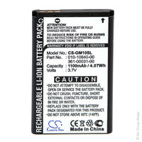 Batterie(s) Batterie GPS 3.7V 1100mAh