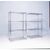 Slingsby chrome wire shelving system add-on bay - 4 shelf levels, height 1590mm