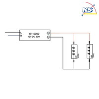 LED Netzgerät 12V DC zu BRUM-17106/ -07 /-10, inkl. 20cm Anschlussleitung, max. 30W