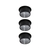 3er-Pack LED Einbauleuchte GIL Coin 3StepDim, IP44, rund, starr, 230V, 6W 2700K 470lm, 3step dimmbar