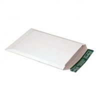 Versandtasche aus Vollpappe (weiß) 350 x 248 mm, Ansicht 1