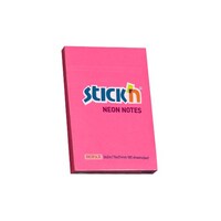 Öntapadó jegyzettömb STICK`N 76x51mm neon pink 100 lap