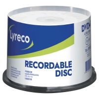 Lyreco DVD+R, 4,7 GB, 120 perc, 16x, 50 darab/adagoló