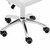 Krzesło taboret kosmetyczny z oparciem na kółkach do 150 kg ILANZ biały