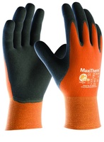 Kesztyű ATG (30-201) Thermal latex mártott orange/black 09