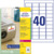 Kraftkleber-Etiketten, A4, 45,7 x 25,4 mm, 20 Bogen/800 Etiketten, weiß