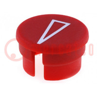 Cap; polyamide; red; 15mm; G15