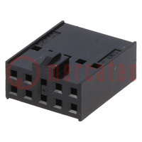Plug; wire-board; female; C-Grid III; 2.54mm; PIN: 10; w/o contacts