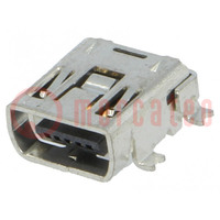 Connector: C; socket; SMT; PIN: 5; horizontal