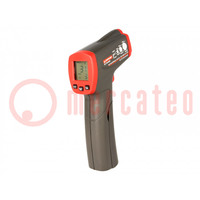 Infrared thermometer; LCD; -18÷380°C; ±2%; Resolution (IR): 0.1°C